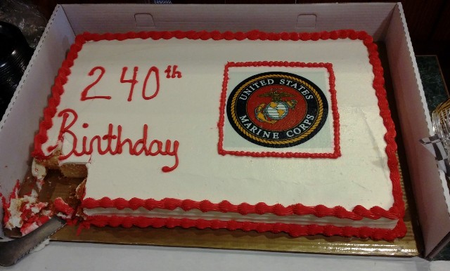 Marine Corps birthday cake